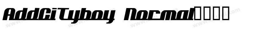 AddCityboy Normal字体转换